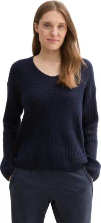 TOM TAILOR Strickpullover mit V-Ausschnitt