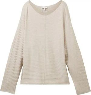 TOM TAILOR Strickpullover STRUCTURED BATWING aus Viskosemix