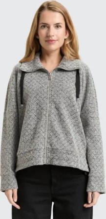 TOM TAILOR Sweatjacke Strick & Sweatshirts Loose Fit Sweatjacke mit Stehkragen