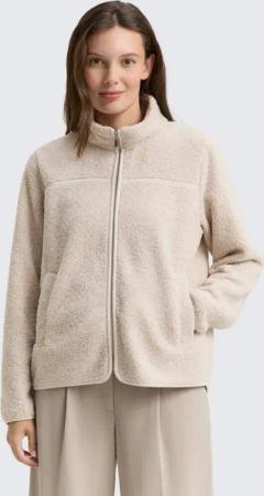 TOM TAILOR Sweatjacke Strick & Sweatshirts Teddy Sweatjacke mit Stehkragen