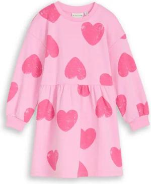 TOM TAILOR Sweatkleid mit All-Over Print