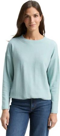 TOM TAILOR Sweatshirt mit Kordelzug am Saum