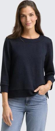 TOM TAILOR Sweatshirt Strick & Sweatshirts Boxy Fit Sweatshirt mit 7/8-Arm