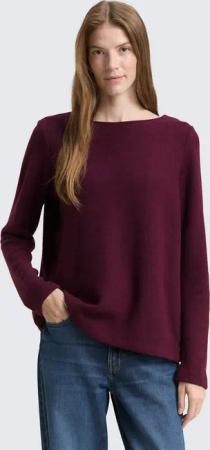 TOM TAILOR Sweatshirt Strick & Sweatshirts Soft-Touch Sweatshirt mit Knopf-Details