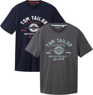 TOM TAILOR T-Shirt Logo 2-er Pack Kurzarm Set mit Logo Print (2-tlg) T-Shirt mit Logo Print