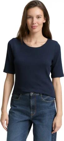 TOM TAILOR T-Shirt mit großem Rundhalsausschnitt