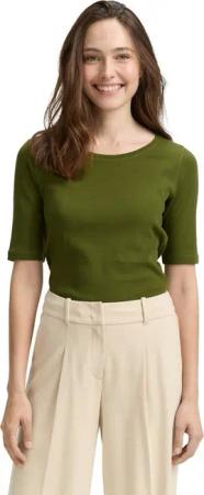 TOM TAILOR T-Shirt mit großem Rundhalsausschnitt