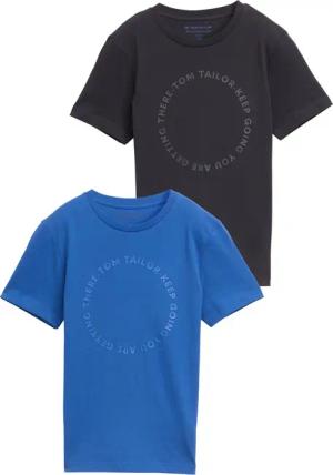 TOM TAILOR T-Shirt Packung, 2 Stk. 2er Pack mit Print