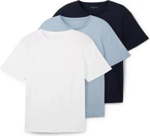 TOM TAILOR T-Shirt (Packung, 3-tlg) mit Logo-Stickerei
