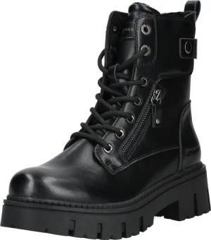 TOM TAILOR Tom Tailor Stiefelette Lederimitat Schnürstiefelette