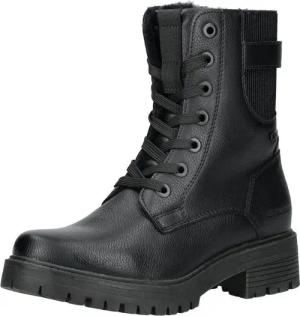 TOM TAILOR Tom Tailor Stiefelette Lederimitat/Textil Schnürstiefelette