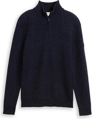 TOM TAILOR Troyer Pullover  blau | XXL