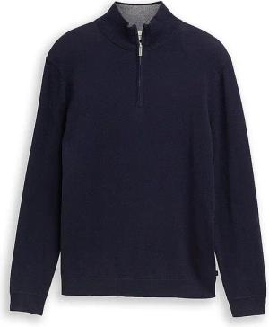 TOM TAILOR Troyer Pullover  dunkelblau | XXL