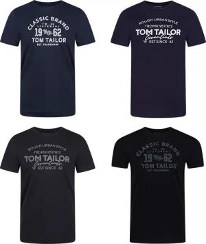 Tom Tailor Tshirt Herren Baumwolle Regular Fit 4er Pack Set