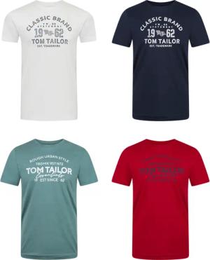 Tom Tailor Tshirt Herren Baumwolle Regular Fit 4er Pack Set