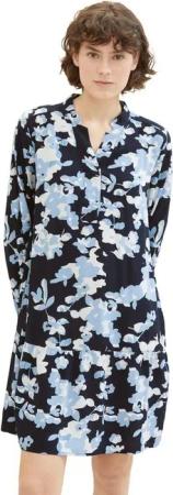 TOM TAILOR Tunikakleid Sommerkleid mit Allover-Druck