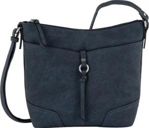 TOM TAILOR Umhängetasche Imeri, weiches Lederimitat mit 2-tone-Effekt, Ziernähten und Dekoanhänger