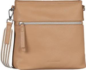 TOM TAILOR Umhängetasche "Orla Stripe" aus softem Kunstleder in modernem Look mit sommerlichem Stoffgurt