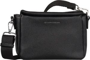 TOM TAILOR Umhängetasche "Rella" aus fein genarbtem Material mit farblich passendem Gewebeband