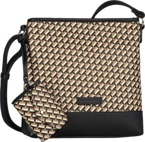 TOM TAILOR Umhängetasche "Xenia" mit raffiniert geometrischen "T" Print des Logos auf dem Taschenkörper
