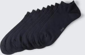 TOM TAILOR Unisex Sneakersocken im 8er-Pack, blau, Uni, Gr. 39-42