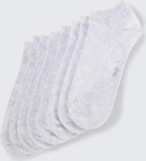 TOM TAILOR Unisex Sneakersocken im 8er-Pack, grau, Uni, Gr. 35-38