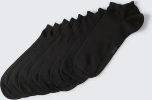 TOM TAILOR Unisex Sneakersocken im 8er-Pack, schwarz, Uni, Gr. 35-38