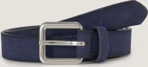 TOM TAILOR Unisex TTDAISY Kids schmaler Gürtel mit eckiger Dornschließe, blau, Logo Print, Gr. 70