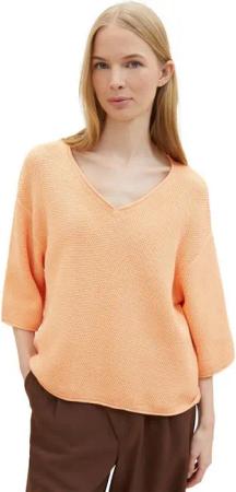 TOM TAILOR V-Ausschnitt-Pullover mit Drop-Shoulder