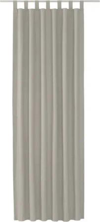 TOM TAILOR Vorhang DOVE Blickdichter Schlaufenvorhang (1 St), Schlaufe, Baumwolle, 140 x 255 cm in Hellgrau