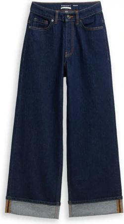 TOM TAILOR Weite Jeans in 5-Pocket-Form und mit Aufschlag