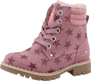 TOM TAILOR Winterboots, Blockabsatz, Schnürboots, Outdoorschuh mit TEX-Membran