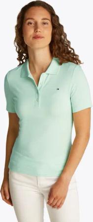 Tommy Hilfiger "1985 Slim Fit Pique Premium" mit Logostickerei, mit Seitenschlitzen