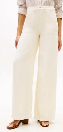 Tommy Hilfiger 5-Pocket-Jeans DNM SOFT ECRU 70'S WIDE LEG HW