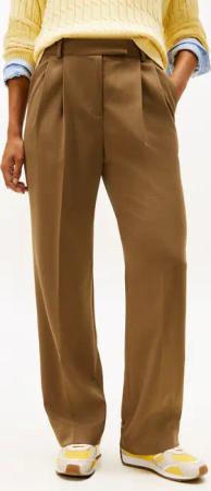 Tommy Hilfiger Anzughose "TIMELESS WOOL RLXD STRT PANT" mit Wolle