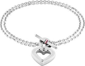Tommy Hilfiger Armkette TOGGLE HEART, mit Emaille