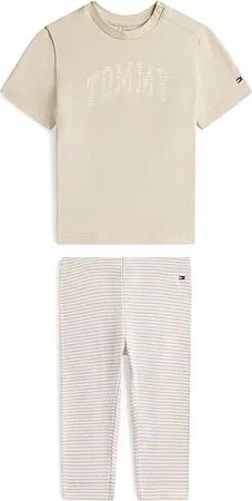 TOMMY HILFIGER Baby Set 2-teilig T-Shirt und Leggings beige | 86