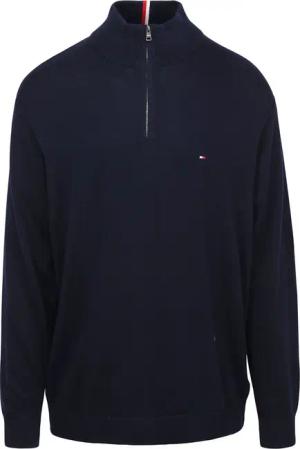 Tommy Hilfiger Big & Tall Half Zip Pullover Navy - Größe XXL