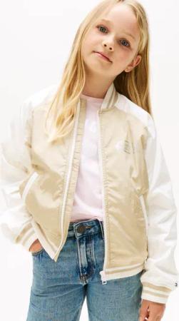 Tommy Hilfiger Blouson "BUTTERFLY GRAPHIC BOMBER JACKET" für Kinder bis 16 Jahre, mit glänzendem Butterfly-Print