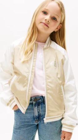 Tommy Hilfiger Blouson BUTTERFLY GRAPHIC BOMBER JACKET für Kinder bis 16 Jahre, mit glänzendem Butterfly-Print