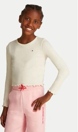 Tommy Hilfiger Bluse KG0KG08299 M Beige Slim Fit