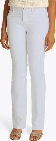 Tommy Hilfiger Bootcut-Jeans "Bootcut Regular Waist" mittlere normale Leibhöhe, mit Bügelfalten, mit Nieten