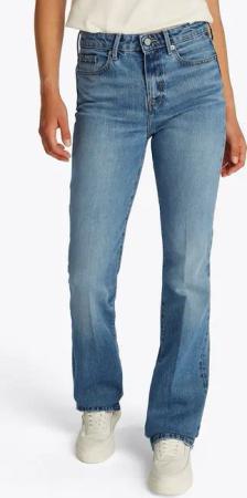 Tommy Hilfiger Bootcut-Jeans Bootcut Regular Waist mittlere normale Leibhöhe, mit Bügelfalten, mit Nieten