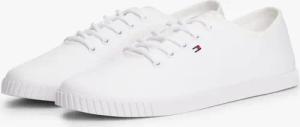 Tommy Hilfiger CANVAS LACE UP SNEAKER Sneaker, Freizeitschuh, Halbschuh, Schnürschuh mit gestickter Logoflagge