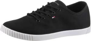Tommy Hilfiger CANVAS LACE UP SNEAKER Sneaker, Freizeitschuh, Halbschuh, Schnürschuh mit gestickter Logoflagge