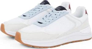 Tommy Hilfiger CASUAL FASHION RUNNER MIX Keilsneaker, Freitzeitschuh, Halbschuh, Schnürschuh im Kontrast-Look