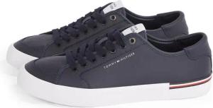 Tommy Hilfiger CORE CORPORATE VULC LEATHER Sneaker, Freizeitschuh, Halbschuh, Schnürer mit Logoschriftzug
