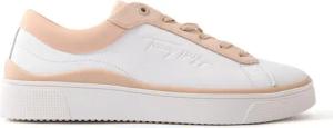 Tommy Hilfiger Damen Elevated Leder Cupsole Sneaker - Weiß & Pink