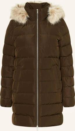 TOMMY HILFIGER Daunenmantel mit abnehmbarem Kunstpelz