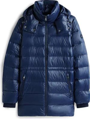 TOMMY HILFIGER Daunensteppmantel dunkelblau | XL